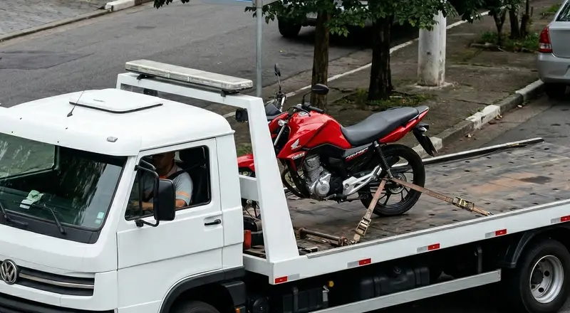 Reboque de moto em Paranaguá – guincho especializado para motocicletas